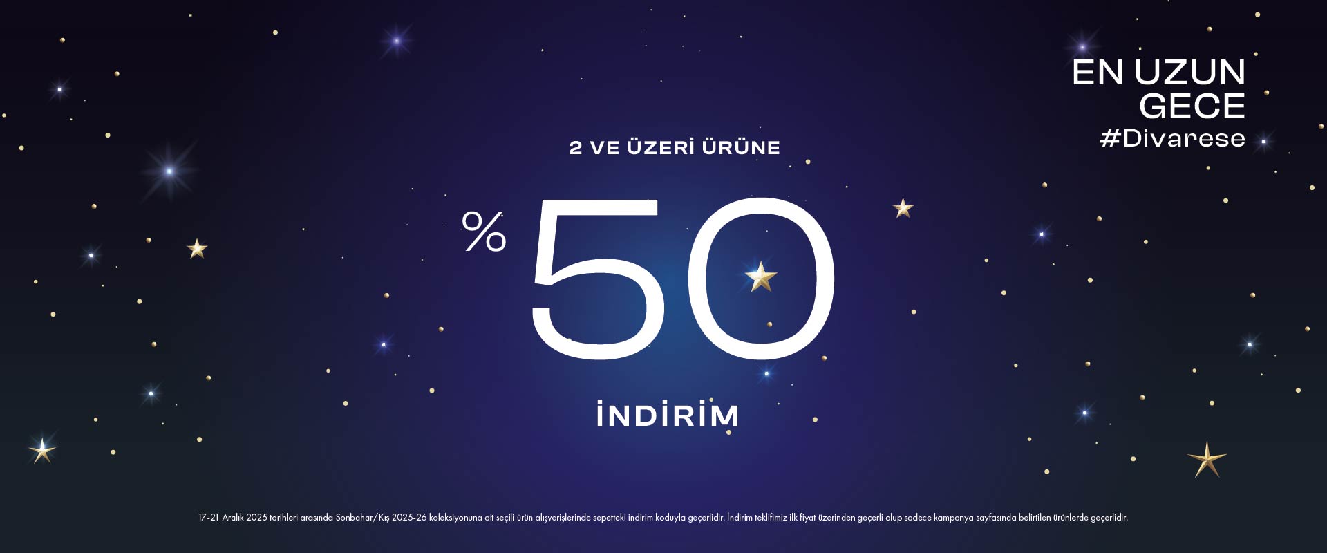 2 ve üzeri %50 indirim